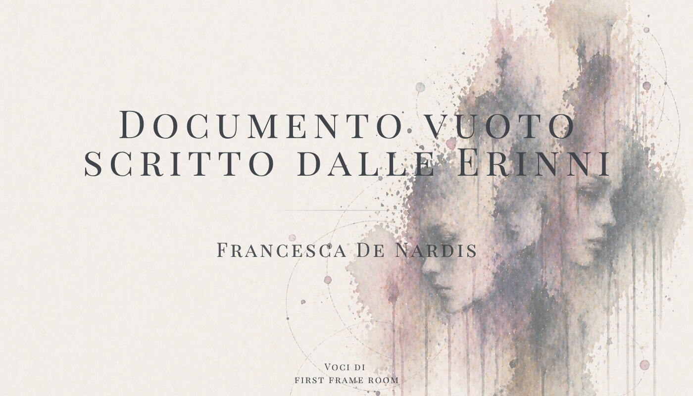 Documento vuoto scritto dalle erinni